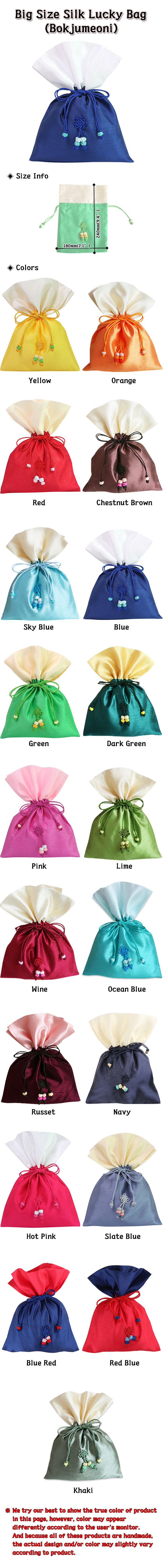 Big Size Silk Lucky Bag Bokjumeoni